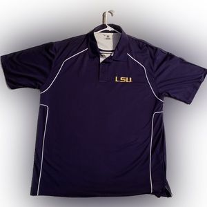 Brand = Russell, XL, Purple, 100% Polyester.